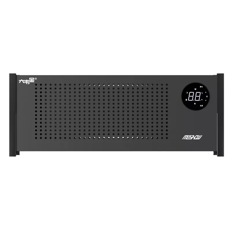 Aquecedor elétrico de rodapé de grafeno preto 1100W