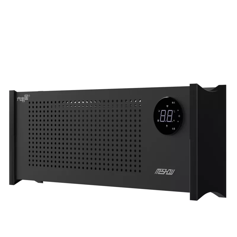 Aquecedor elétrico de rodapé de grafeno preto 1100W