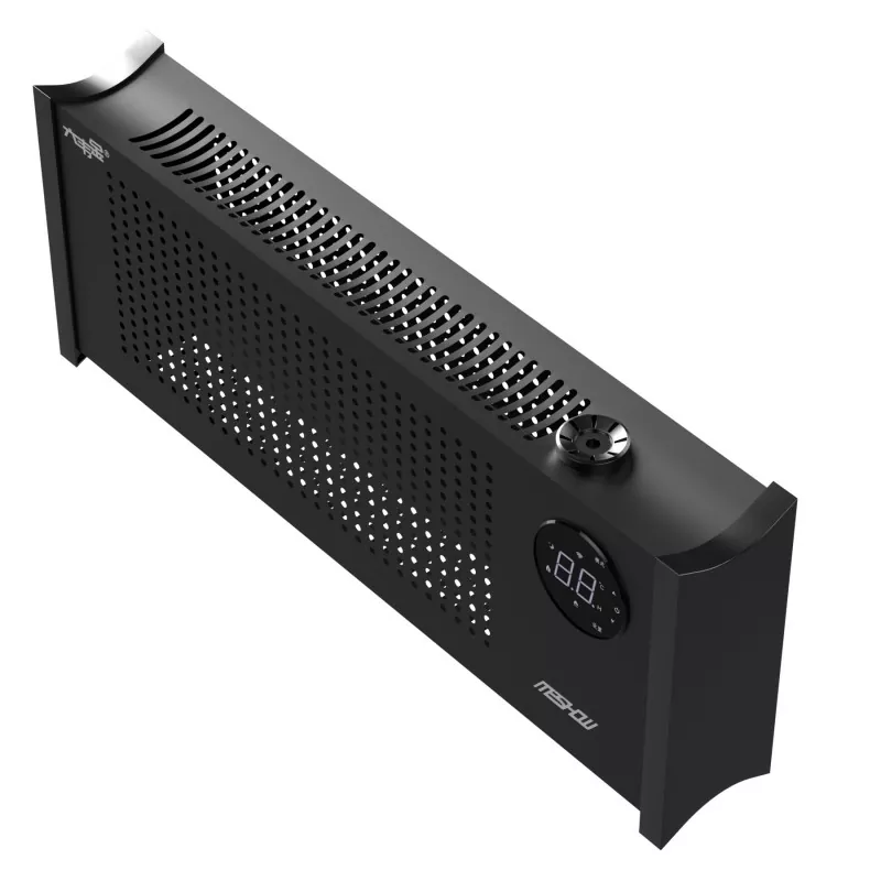 Aquecedor elétrico de rodapé de grafeno preto 1100W