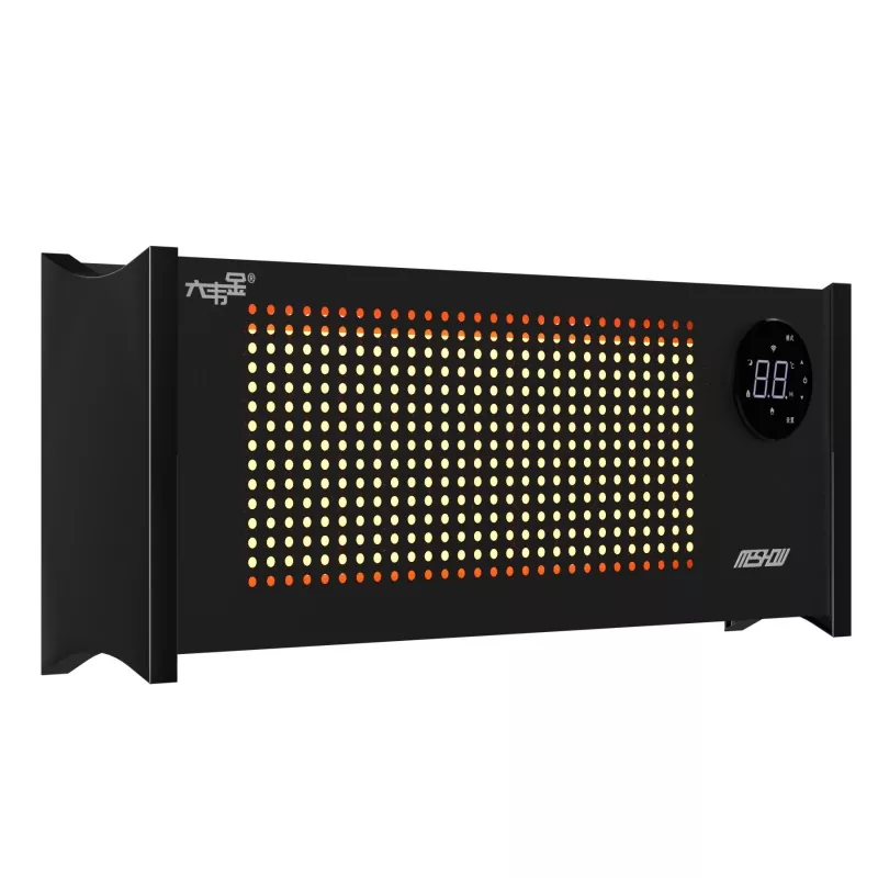 Aquecedor elétrico de rodapé de grafeno preto 1100W