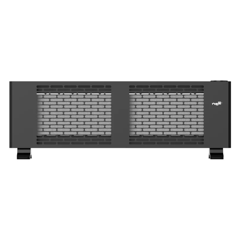 Aquecedor elétrico de rodapé de grafeno preto de 1800W