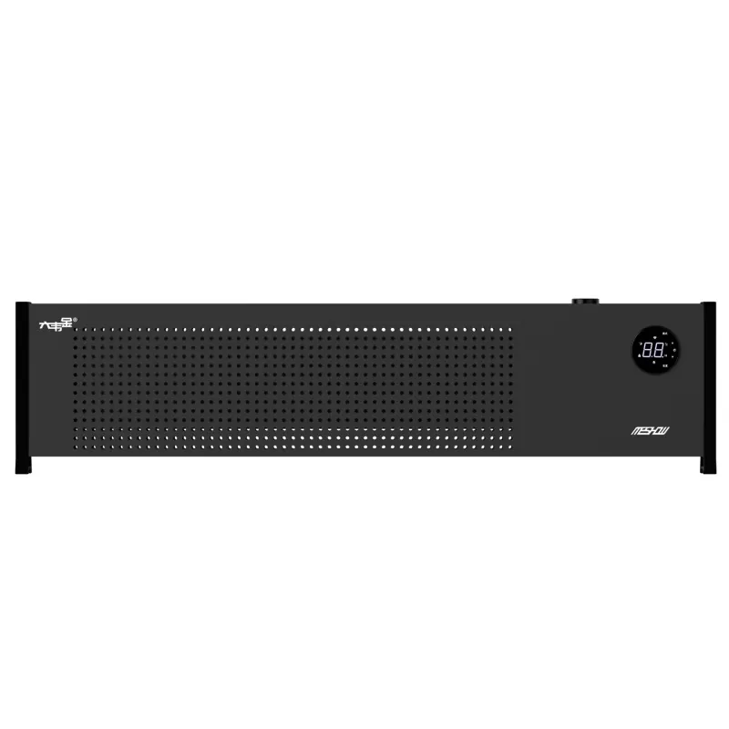 Aquecedor elétrico de rodapé de grafeno preto de 2200W