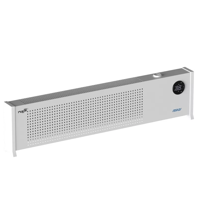 Aquecedor elétrico de rodapé de grafeno branco de 2200W