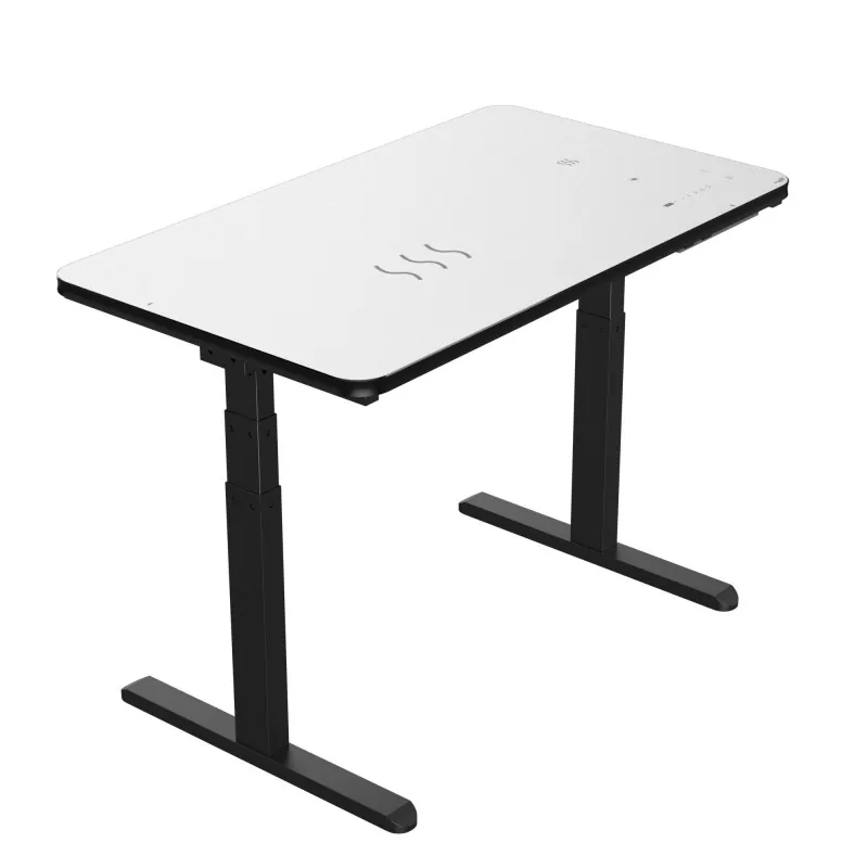 Tabela de levantamento elétrico de placa de vidro preto de vidro preto