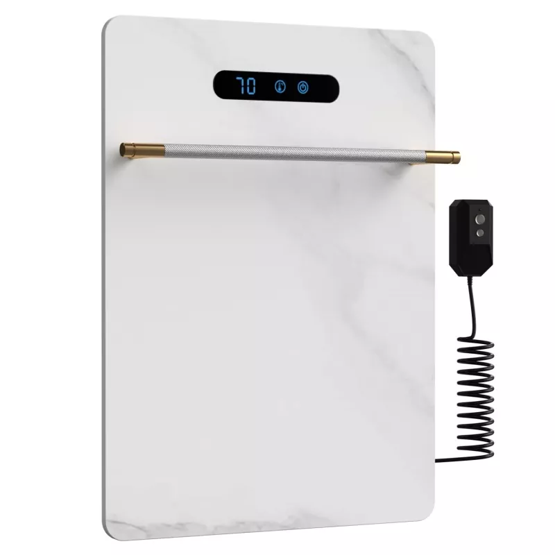 Rack de toalha de rocha de grafeno branco