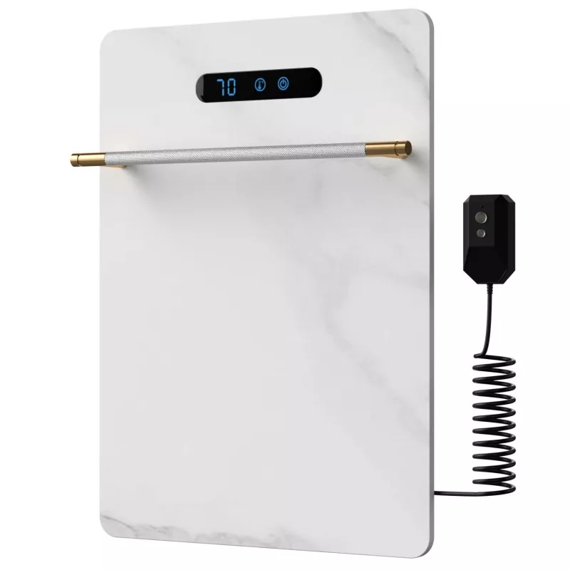 Rack de toalha de rocha de grafeno branco