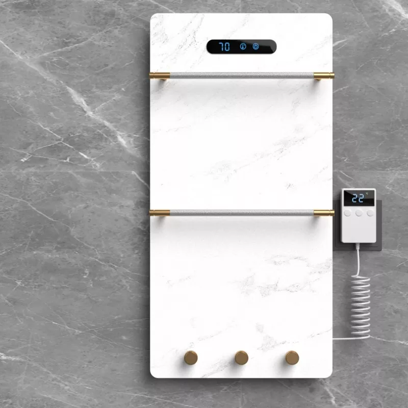 Rack de toalha de rocha de grafeno branco